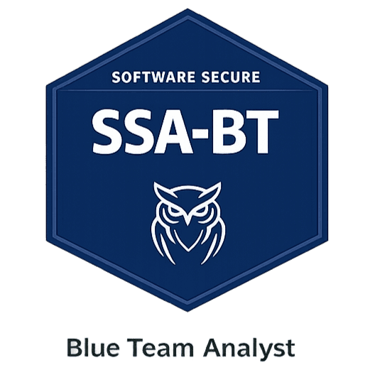 Badge SSA-BT Blue Team Analyst